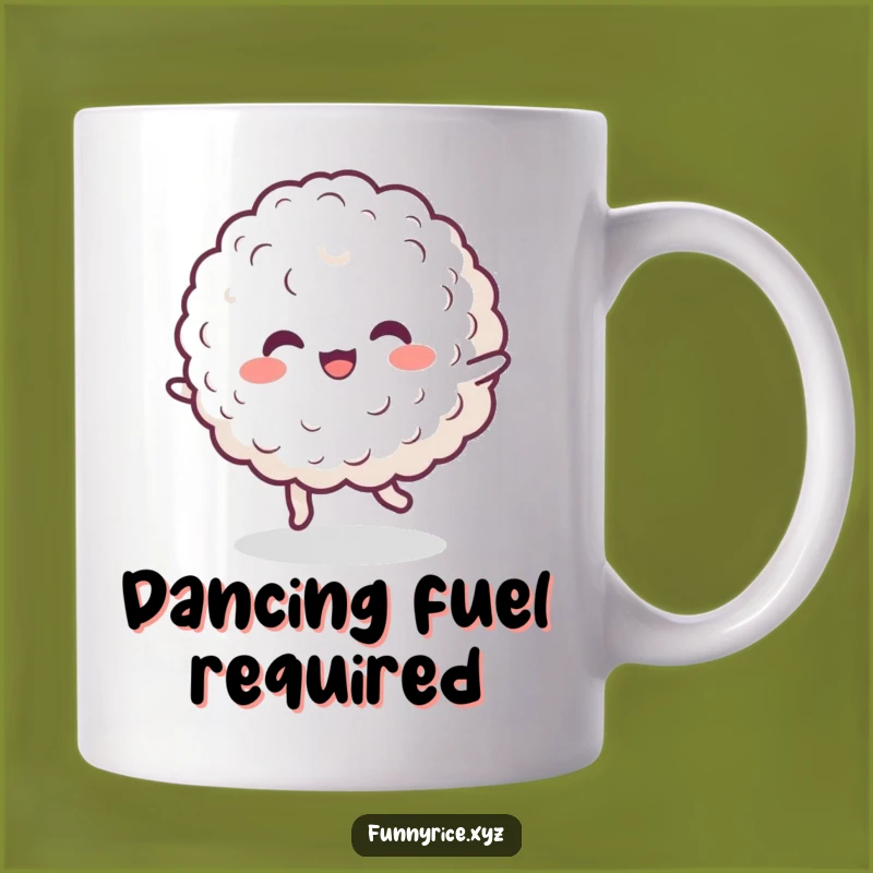 Funny Dancing Rice Mug: Happy Noodle Joy, Perfect Humorous Gift for Foodies