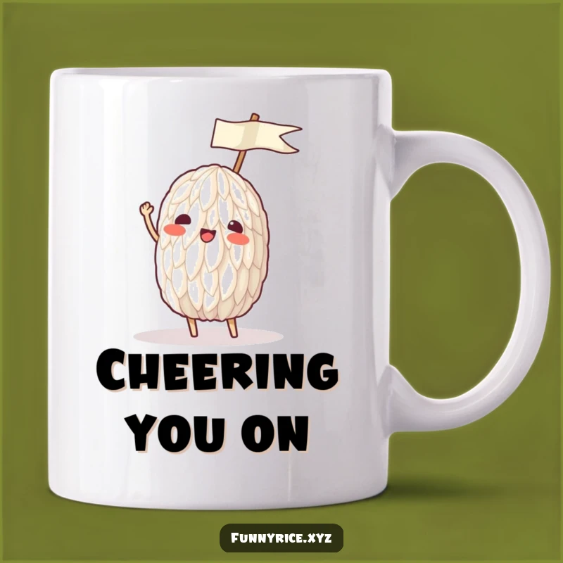 Funny Waving Rice Mug: Celebrate with This Hilarious Gift