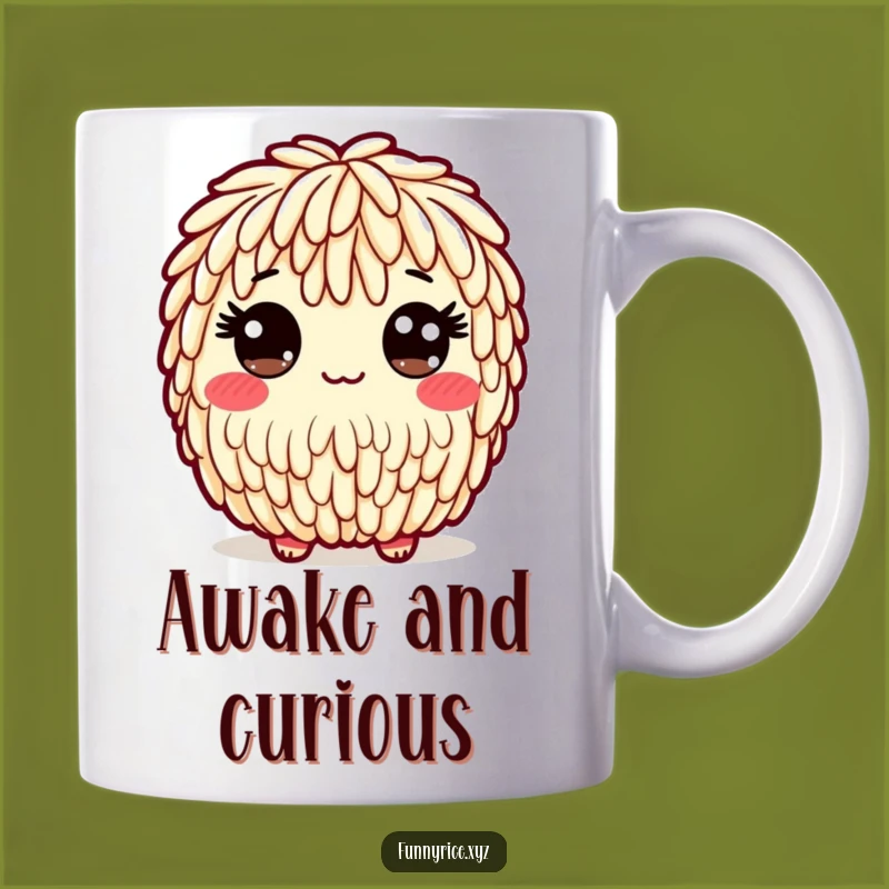 Funny Wide-Eyed Rice Mug: A Sweet Gift for Playful Souls