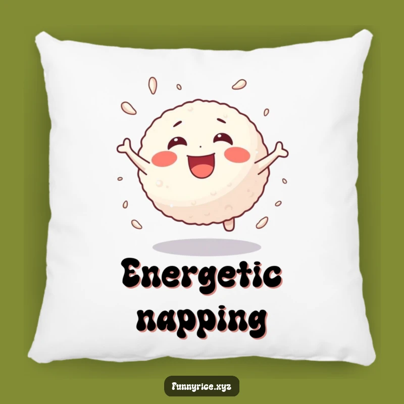 Funny Bouncing Rice Ball Pillow: Cuddle Up with Joy