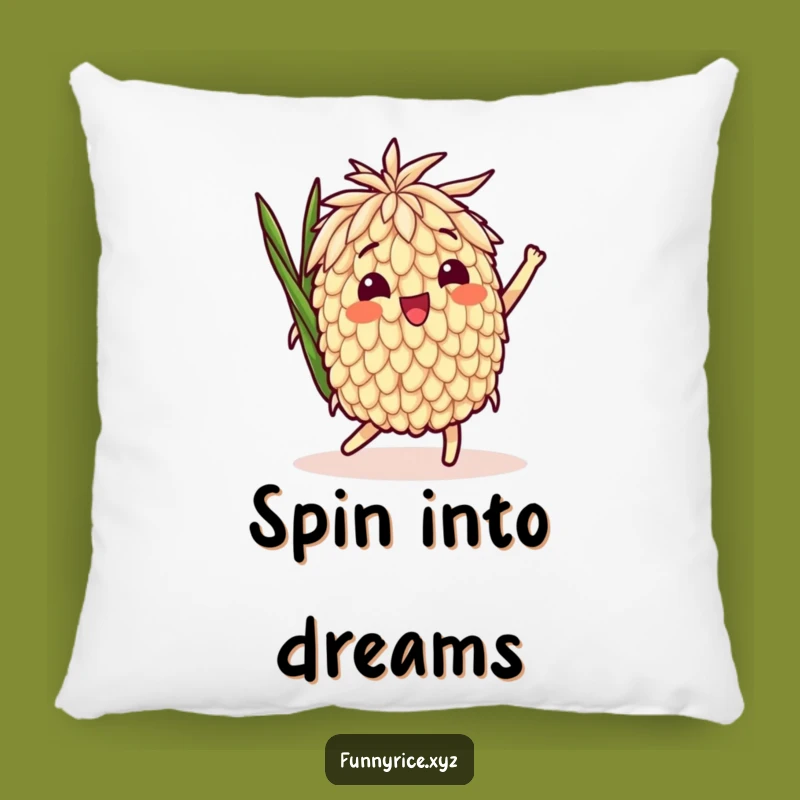Funny Playful Spin Rice Grain Pillow - Cozy Comfort with a Merry Swirl
