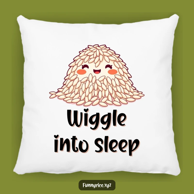 Funny Synchronized Wiggle Rice Grains Pillow - Cozy Comfort with a Groovy Vibe