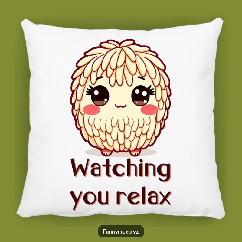 Funny Wide-Eyed Rice Pillow: Cuddle Up with Sweetness