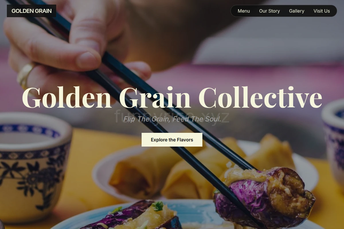 Sweet Asian Fusion Food
