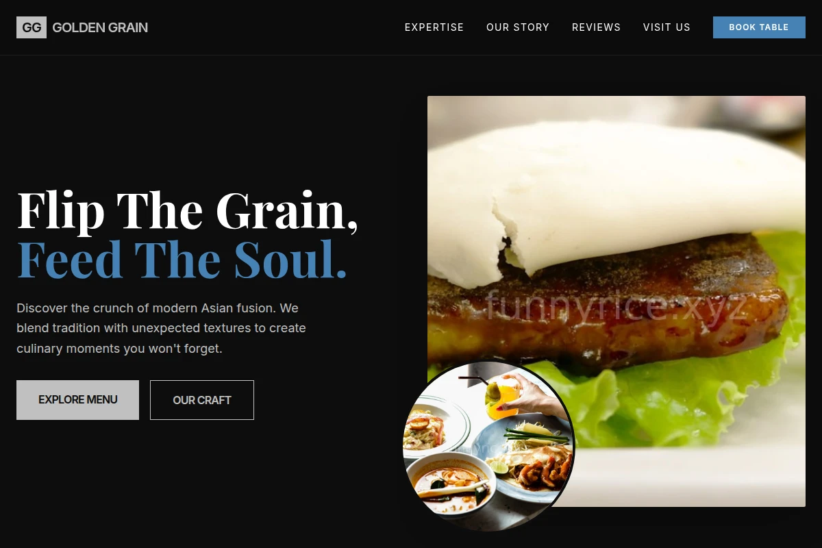 Crunchy Asian Fusion Food