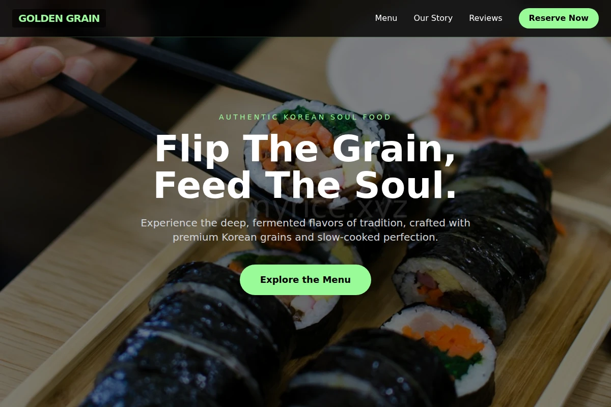 Garnish Korean Food