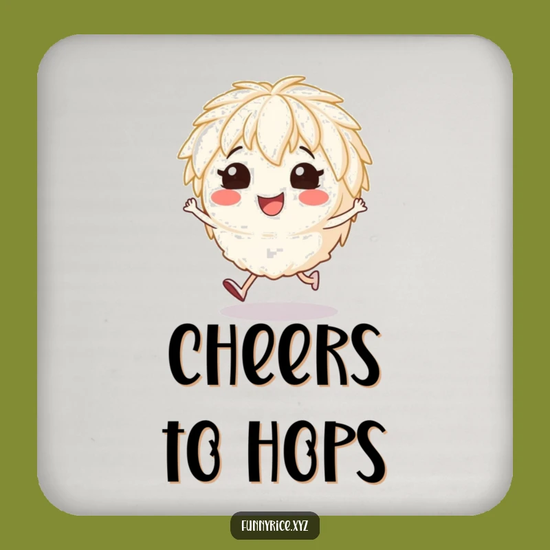 Funny Hopping Rice Coaster: Add a Cheerful Touch