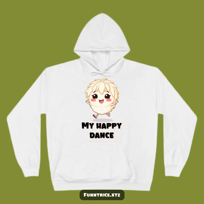 Funny Hopping Rice Hoodie: Cozy Up with Cheerful Energy