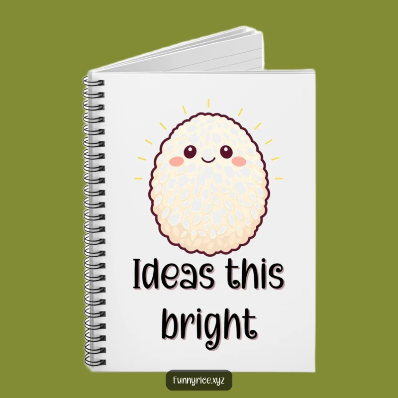 Funny Bright Rice Grain Notebook: Jot Down Ideas with a Smile