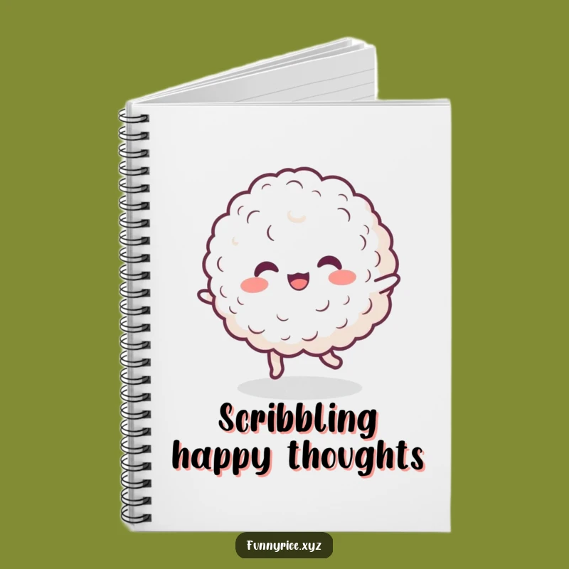 Funny Dancing Rice Notebook: Jot Down Happy Thoughts, Perfect Humorous Gift