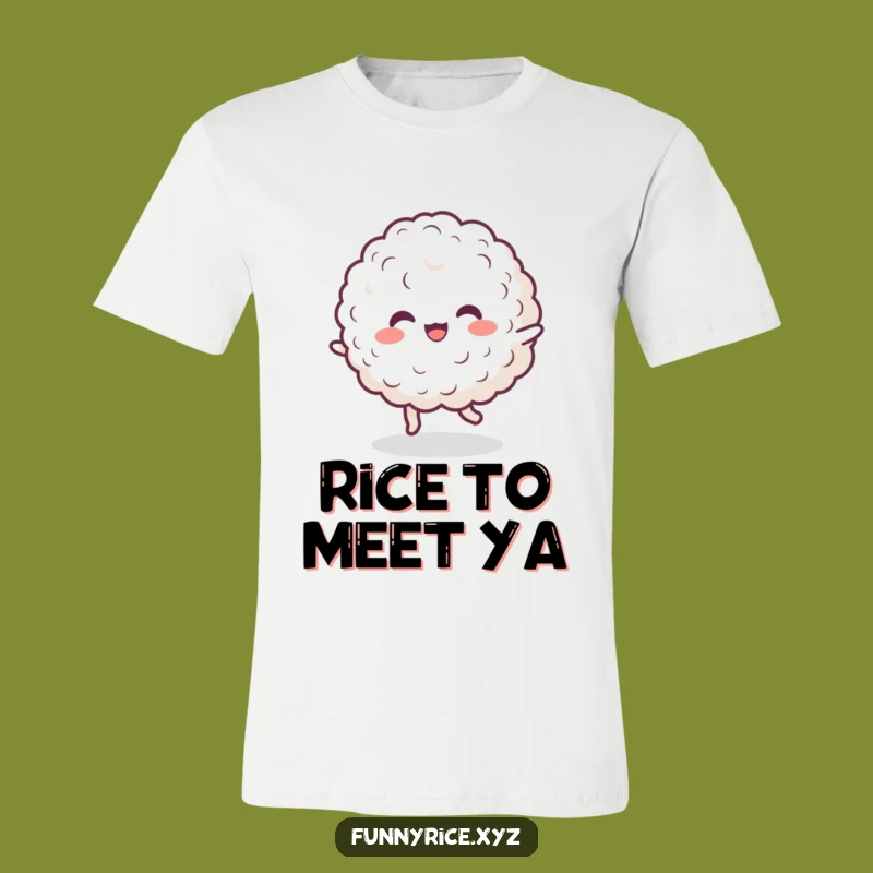Funny Dancing Rice T-Shirt: Wear Your Happy Vibes, Ideal Humorous Gift