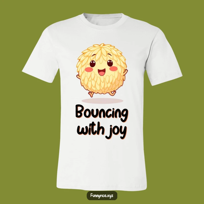 Funny Hopping Rice T-Shirt: Wear Your Joyful Bounce, Ideal Humorous Gift