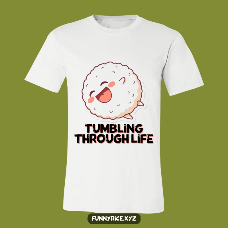 Funny Tumbliing Rice Ball T-Shirt - Wear Your Joyous Chaos