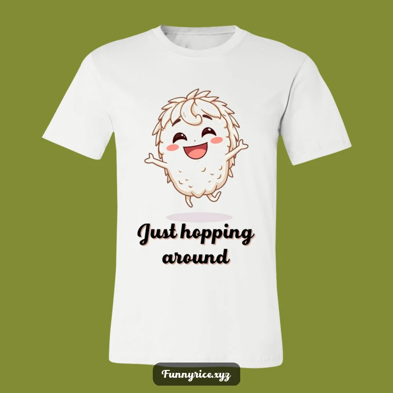 Funny Silly Hop Rice Character T-Shirt - Wear Your Giggles Out Loud