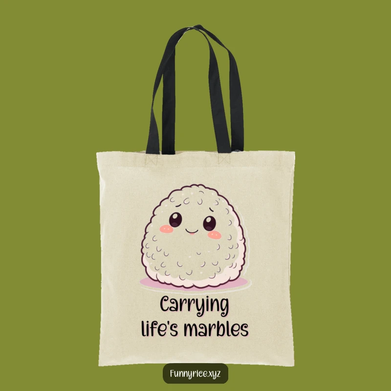 Funny Rolling Rice Tote Bag: Carry Your Playfulness, Chic Humorous Gift