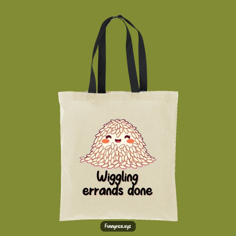 Funny Synchronized Wiggle Rice Grains Tote Bag - Carry Your Happy Dance